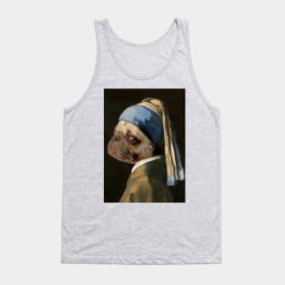 The Pug with a Pearl Earring Tank Top